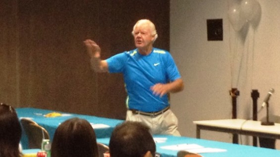Dean Baker presents on Cooper's athletics 